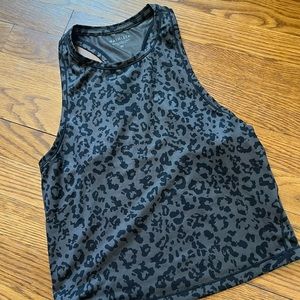 Athleta Leopard Racerback Tank